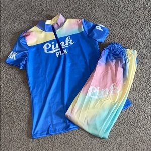 Track suit top and bottom